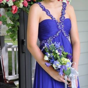 Purple prom dress